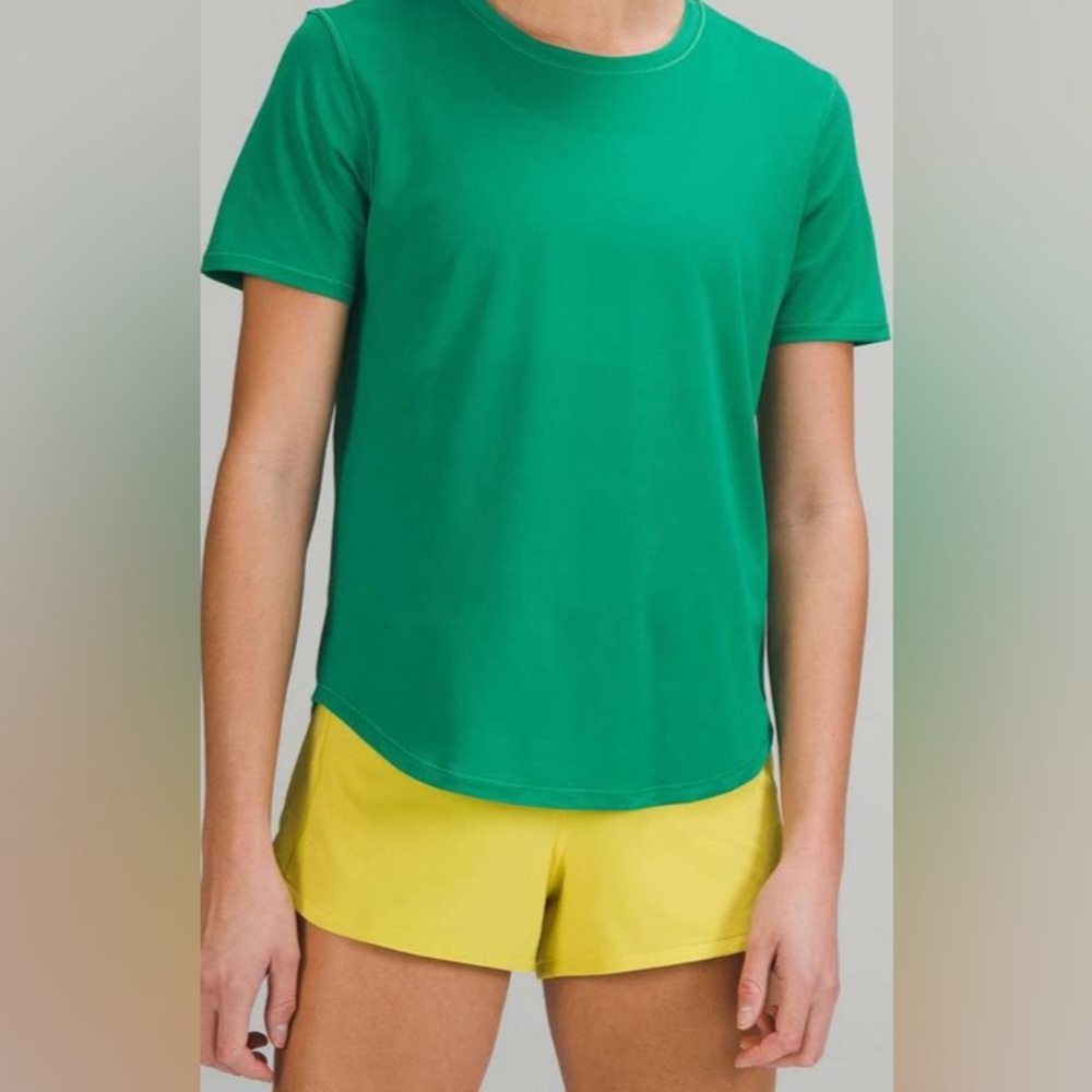 Lululemon High-Neck Running and Training T-Shirt Emerald Ice